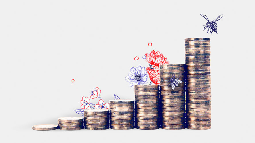 Coins with columns