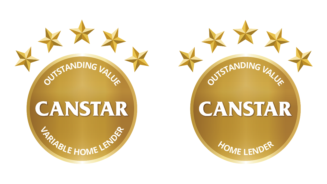 Logo image of canstar home value award.