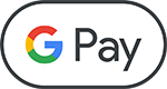 Icon of contactless payment and logo of Google Pay 