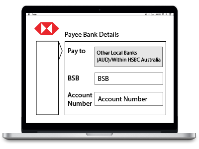 Select 'Other Local Banks (AUD)' or 'Within HSBC Australia'